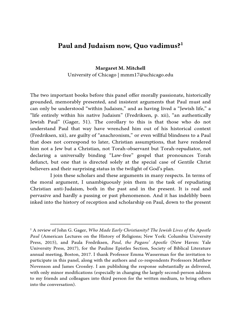 Understanding Paul Within Judaism | PDF | Paul The Apostle | Acts Of ...