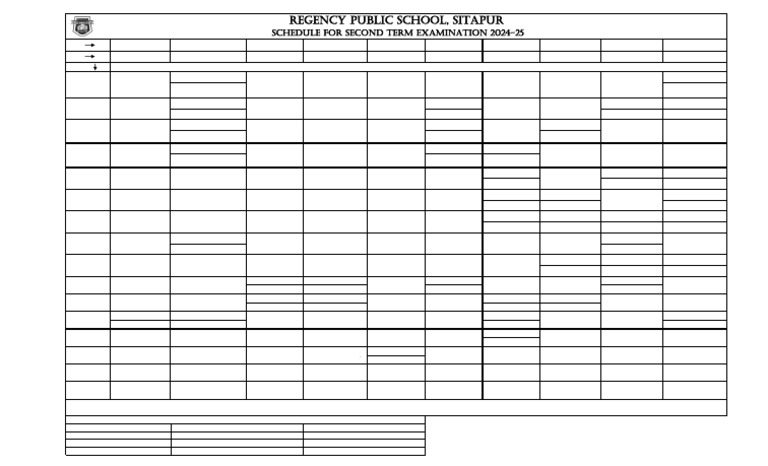Second Term Examination Schedule 2024 2025 Pdf Languages Foreign