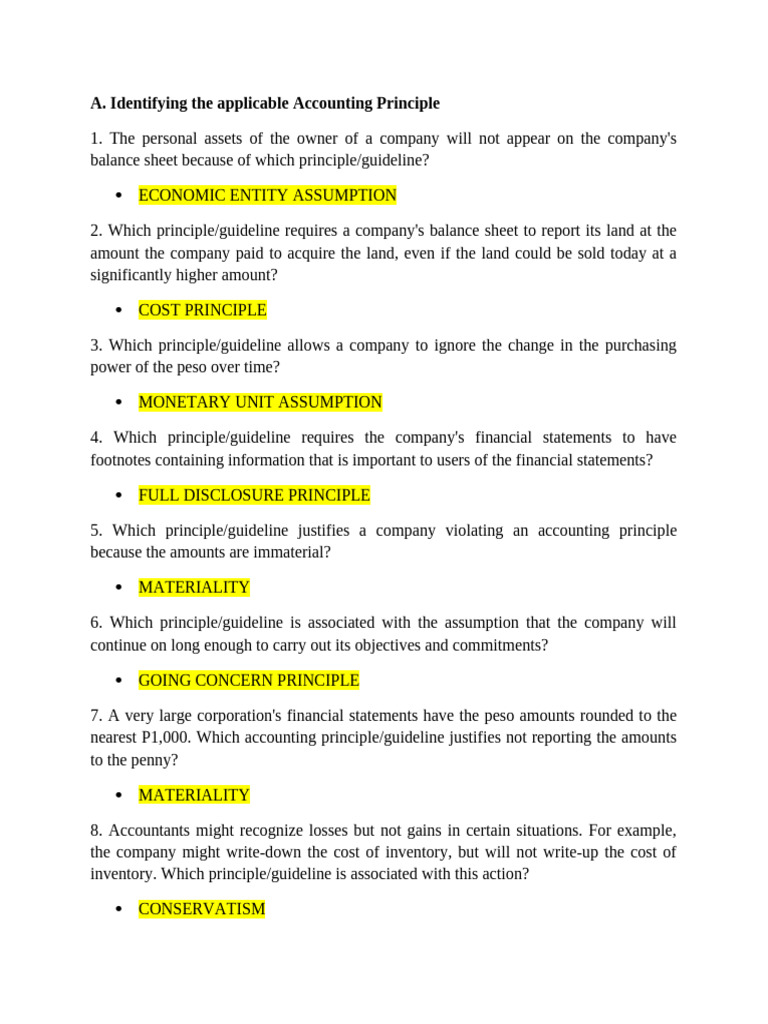 Key Accounting Principles Explained | PDF | International Financial ...