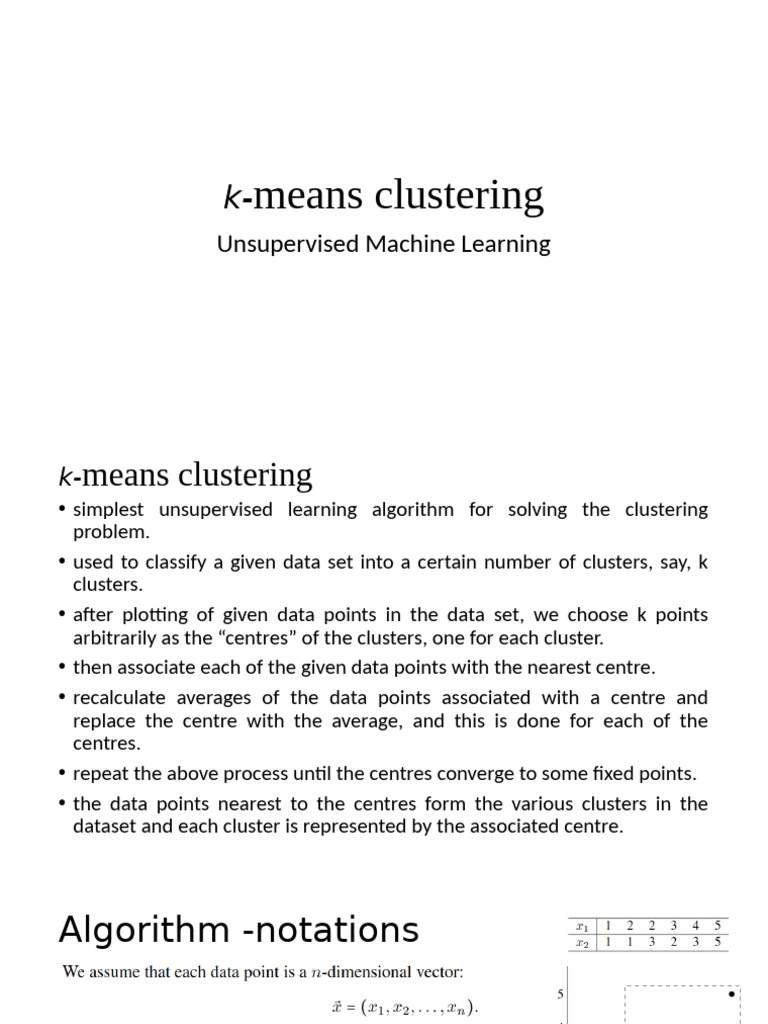 K-Means Clustering Explained | PDF