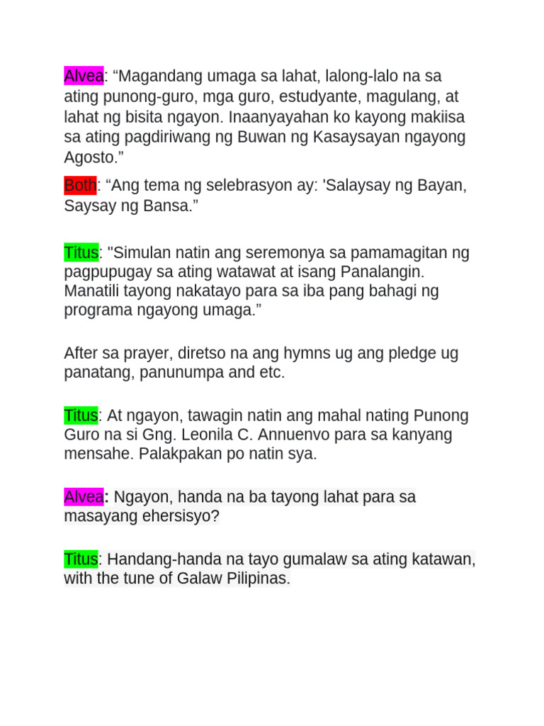 MPIES Script GR 6 Diamond. Convoction August 8 2024 | PDF