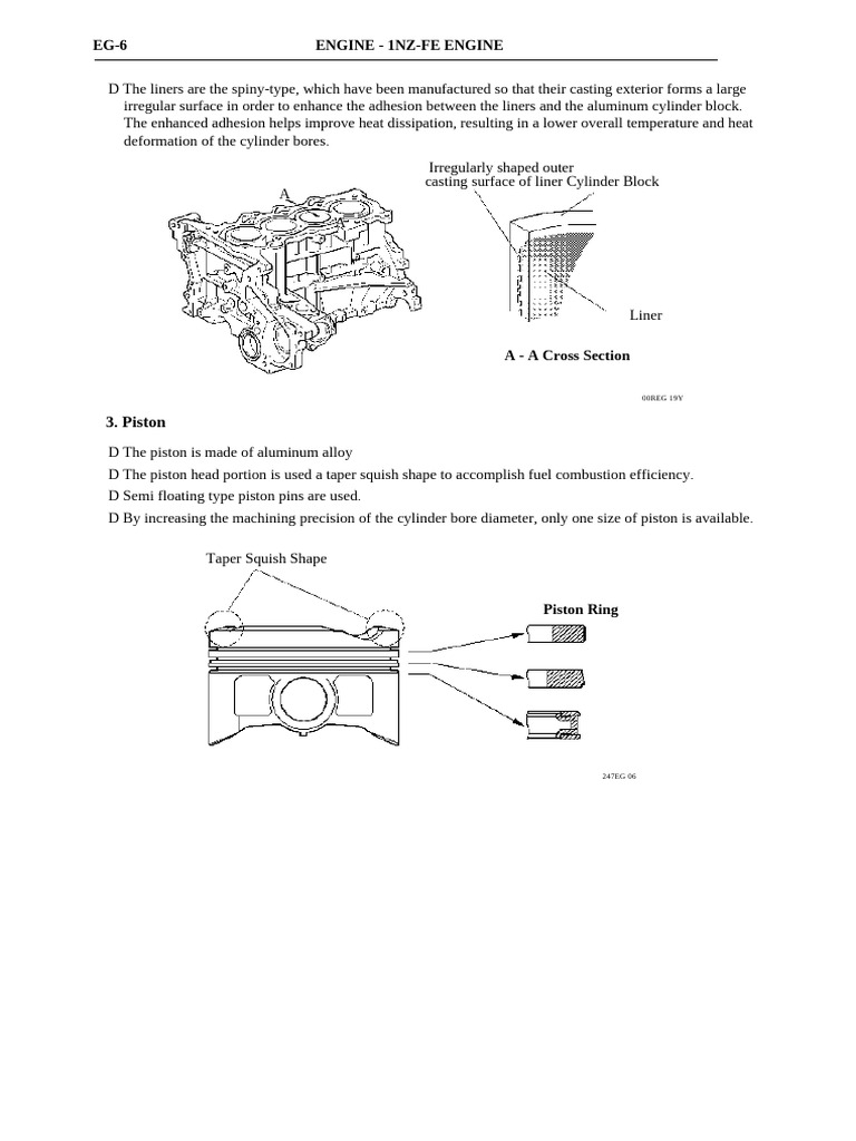 1NZ-FE Engine Specifications and Features | PDF