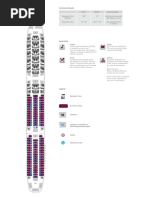 Qatar Airways Boeing 787-8 Seat Map | PDF | Transport | Civil Aviation