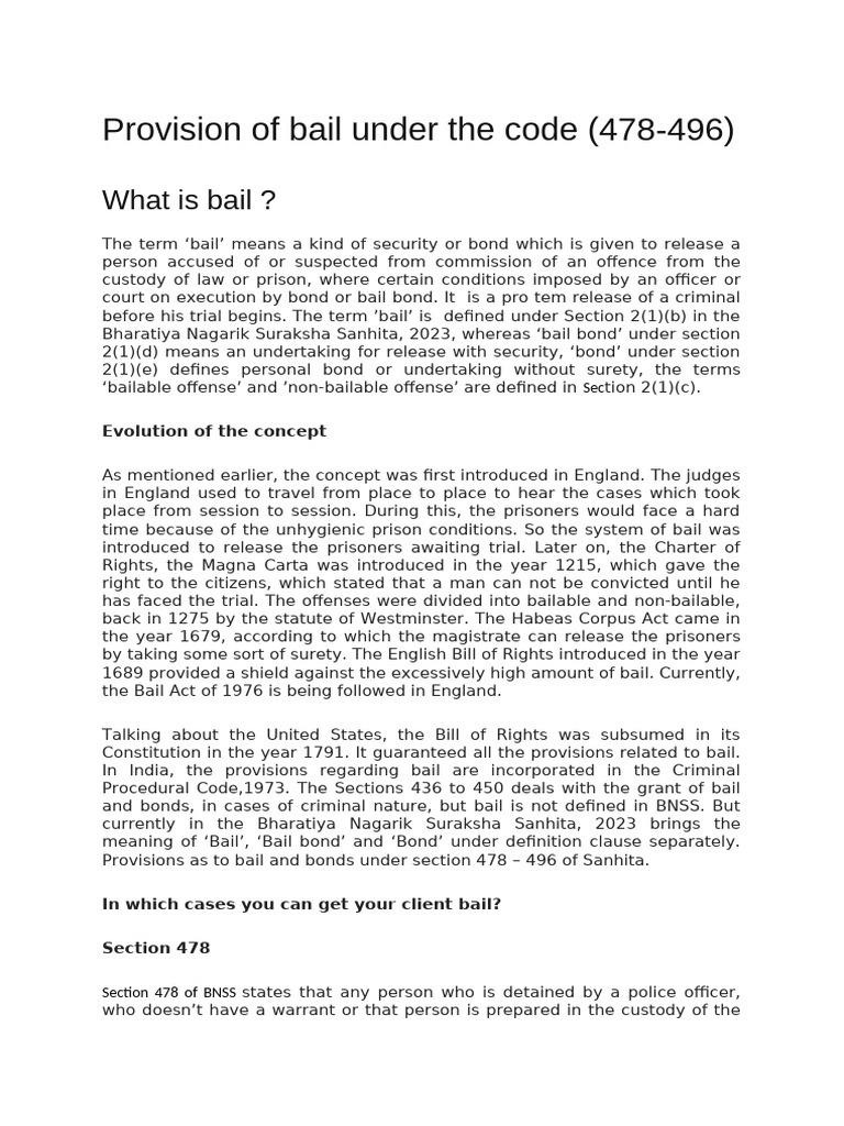 Unit 2 - Part 3 - Laeprovision As To Bail | PDF | Bail | Arrest
