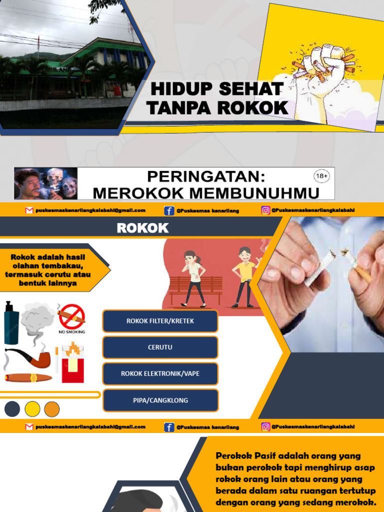 Hidup Sehat Tanpa Rokok: Manfaat dan Risiko | PDF