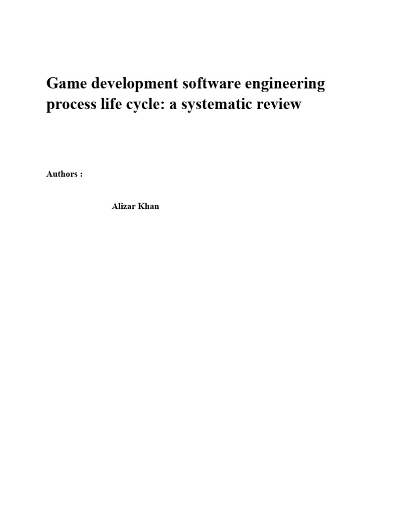 Game Development Lifecycle Review | PDF | Software Testing | Software ...