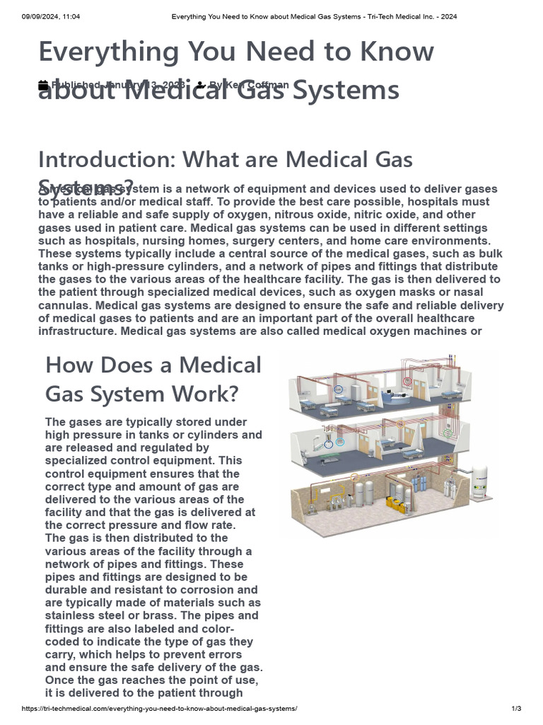 Everything You Need To Know About Medical Gas Systems - Tri-Tech ...