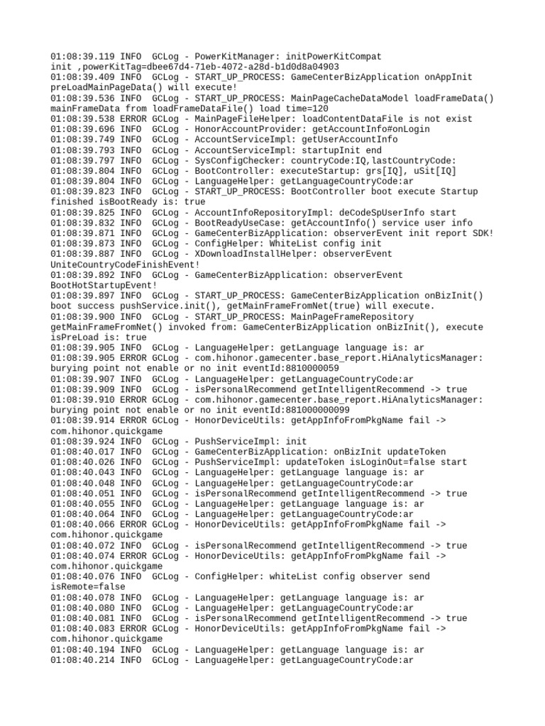 GameCenter Startup Log Analysis | PDF | Cyberspace | Hypertext