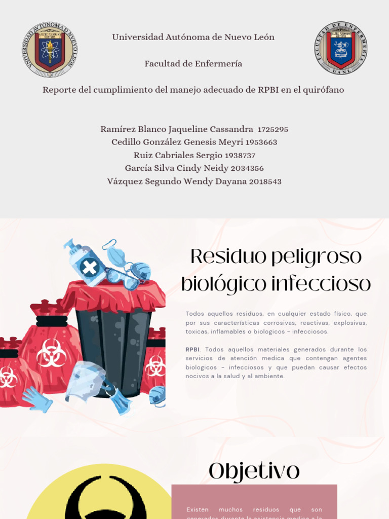 RPBI | PDF | Residuos | Especialidades Medicas
