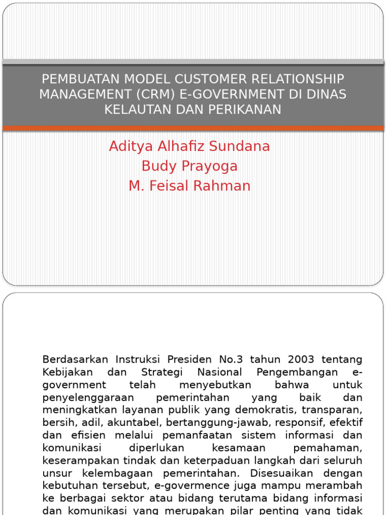 Pembuatan Model Customer Relationship Management (Crm)_081915 | PDF