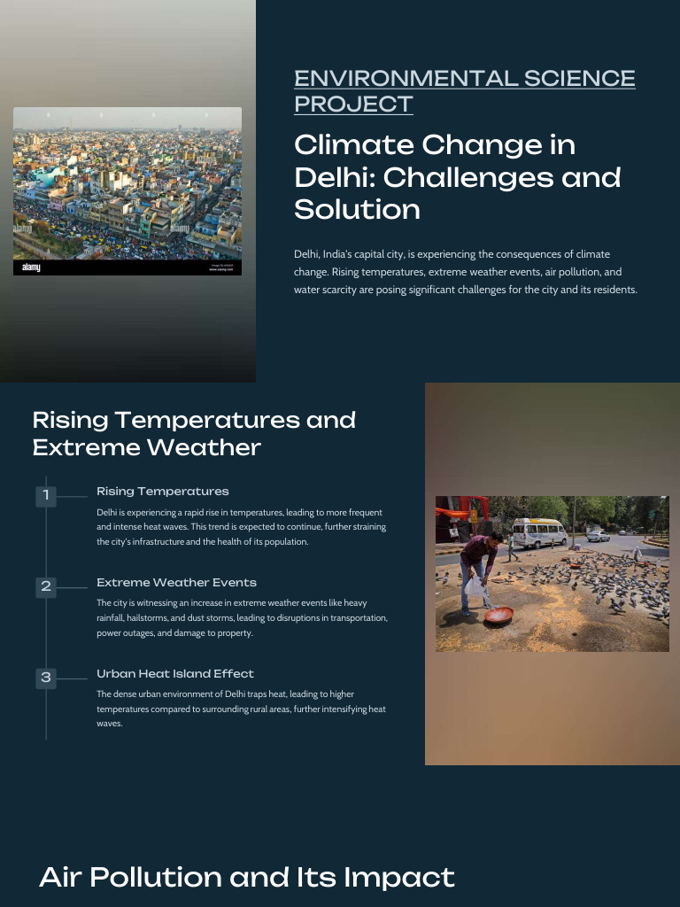 Climate Change Challenges in Delhi | PDF | Climate Change | Extreme Weather