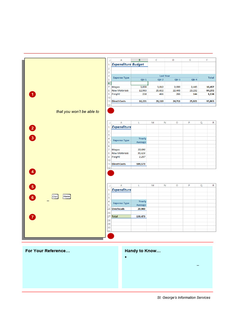 Freezing Rows and Columns in Excel 2016 | PDF | Microsoft Excel | Computing