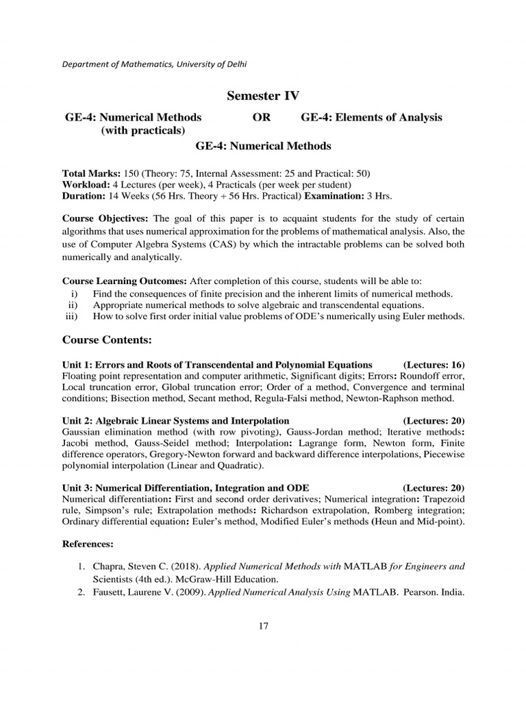 Numerical Methods | PDF
