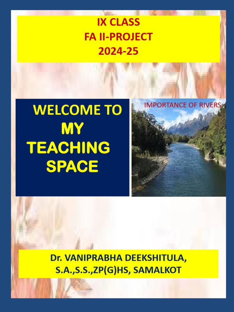 Importance of Rivers in India | PDF | Science & Mathematics