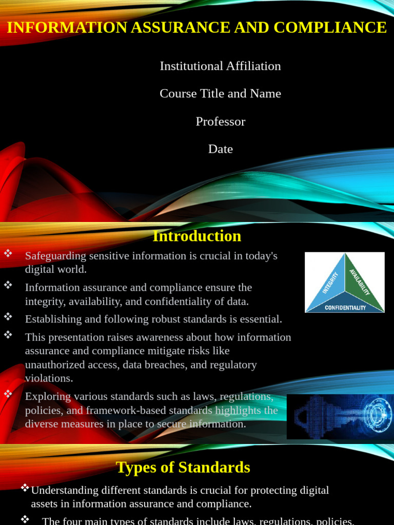 Information Assurance Compliance Overview | PDF | Information Security ...