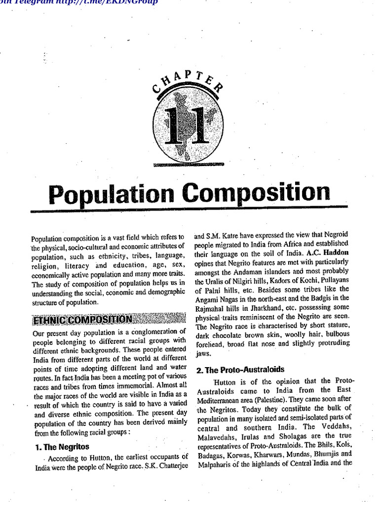 Population Composition Pdf