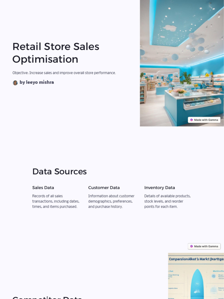 Retail Store Sales Optimization Pdf