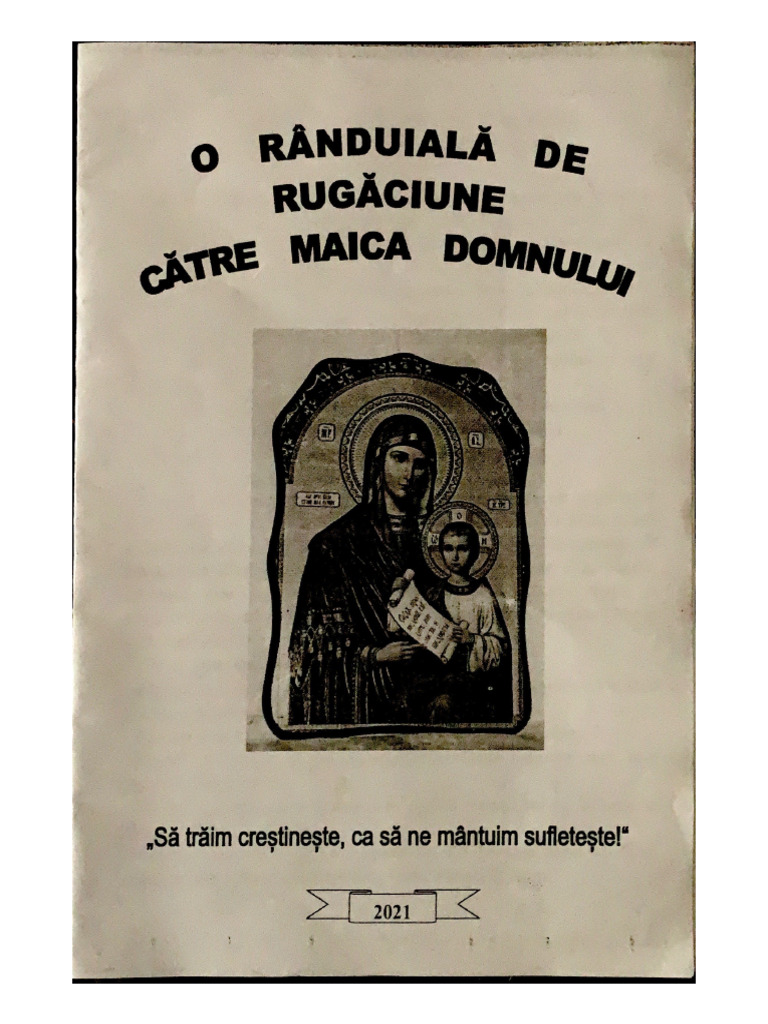 Rânduialã de Rugaciune | PDF