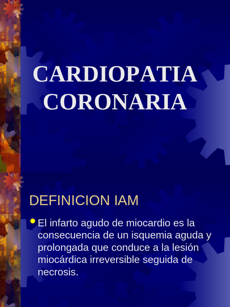 Cardiopatía coronaria | PDF | Infarto de miocardio | Electrocardiografia