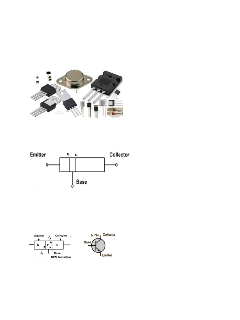 Basics of Transistors (1) PDF Bipolar Junction Transistor PN