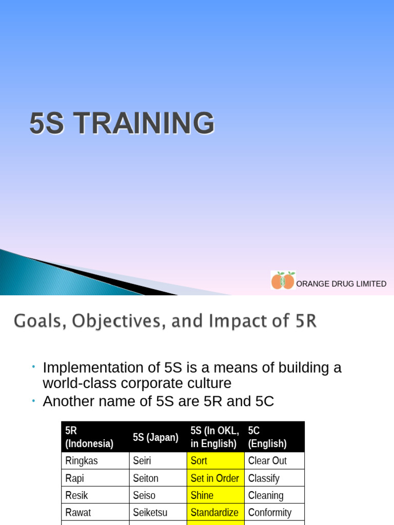 2016 5S Training | PDF