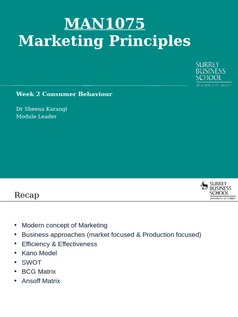 Lecture 2 Consumer Behaviour Pdf Consumer Behaviour Behavior