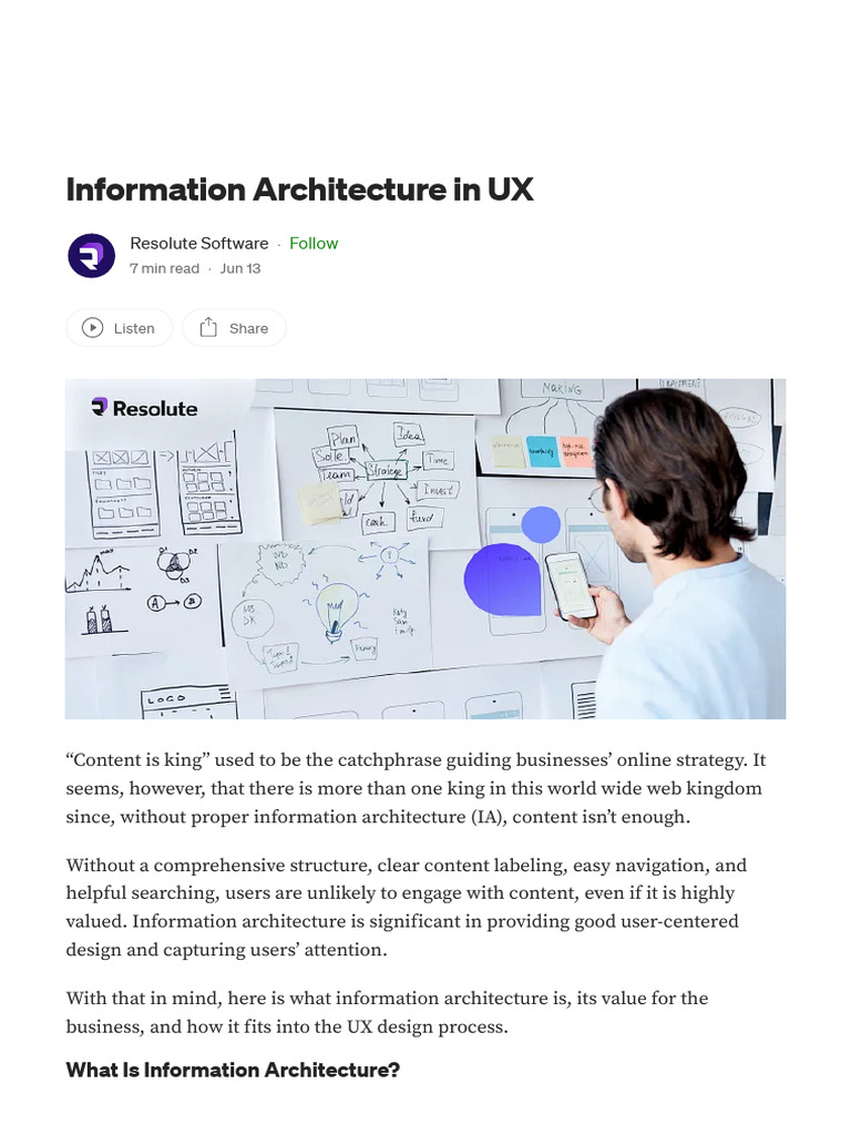 5.6 Information Architecture in UX | PDF | Usability | Information