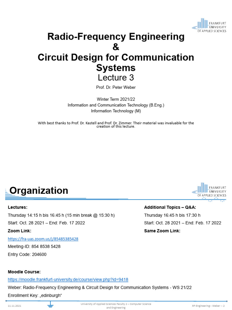 RF Engineering: Transmission Line Basics | PDF | Transmission Line ...