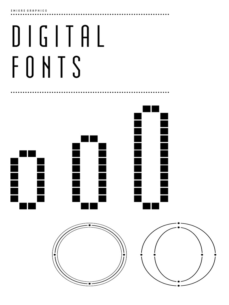 Digital Font Evolution | PDF | Typefaces | Printing