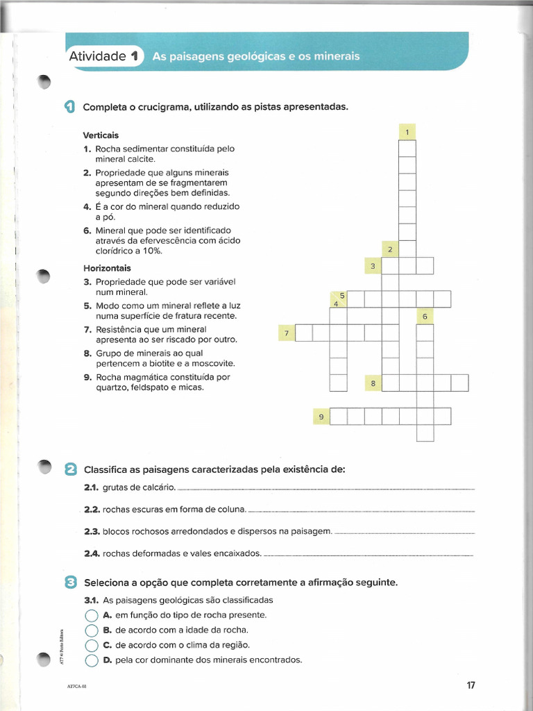 Aqui Terra7 - Paisagens Geológicas e Minerais | PDF