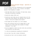 EEOC Investigation Interview Questions | PDF | Harassment