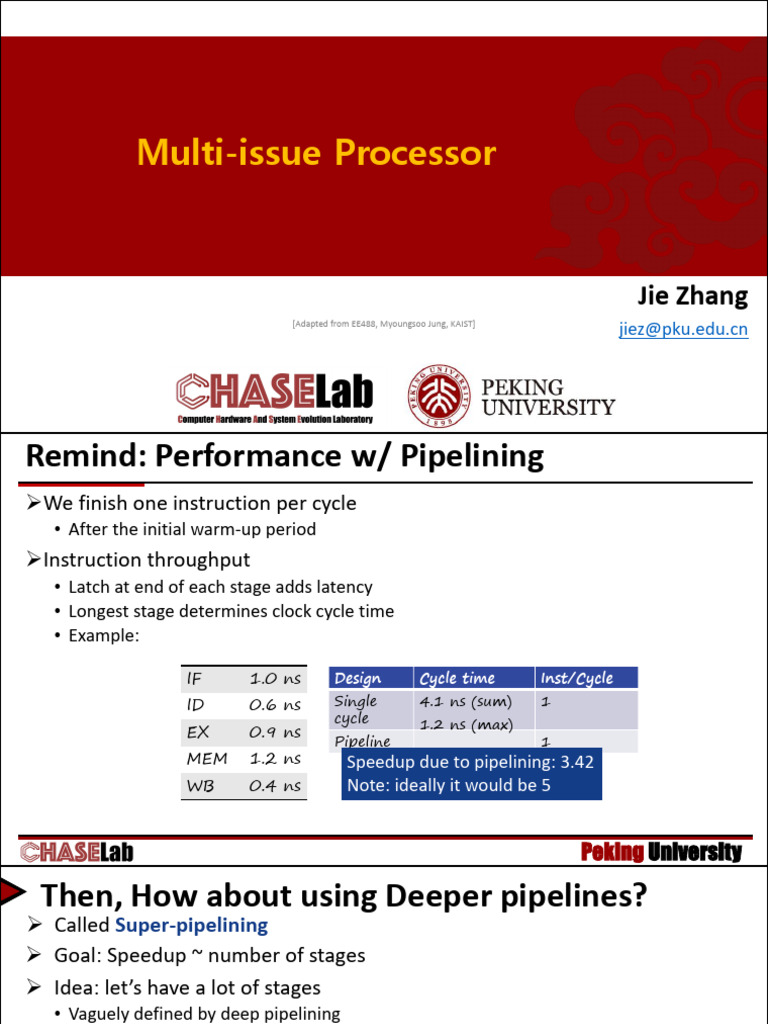 Multi-Issue Processor and Pipelining Techniques | PDF | Computer ...
