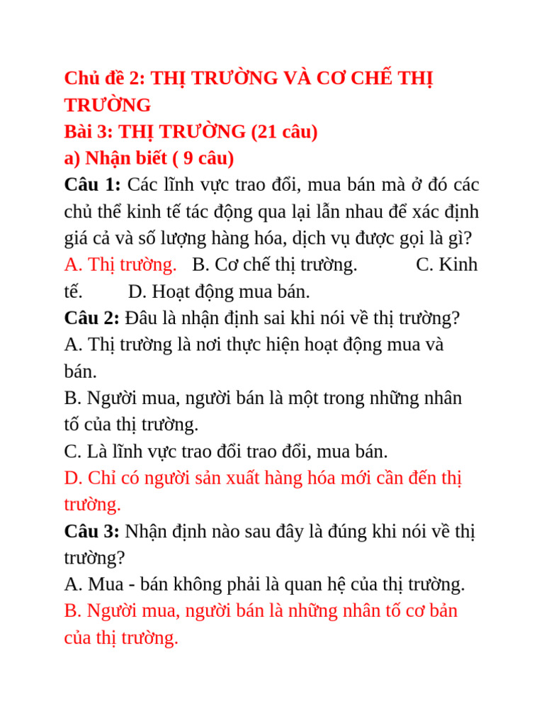 Chủ đề 2 | PDF