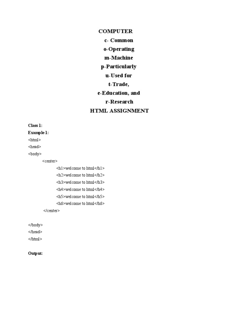 HTML Assignment | PDF | Web Page | Cascading Style Sheets