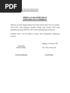 Contoh Berita Acara Kejadian