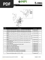 ZD220 & ZD230 Spare Parts List | PDF | Printer (Computing)