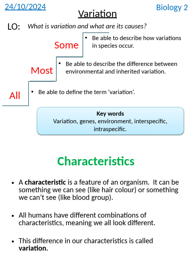 Understanding Biological Variation | PDF | Genetics | Lion
