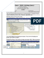 SAP Query - SQ01 (Advising Query