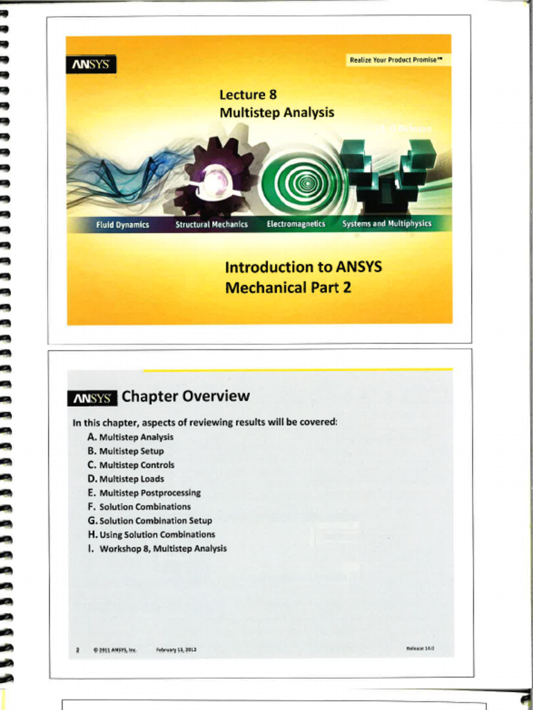 Ansys Multistep Analysis | PDF