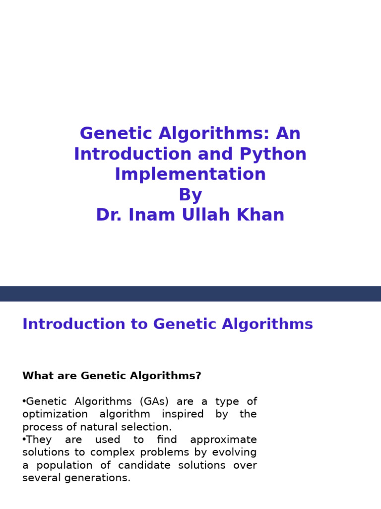 Implementation of Genetic Algos | PDF | Genetic Algorithm ...