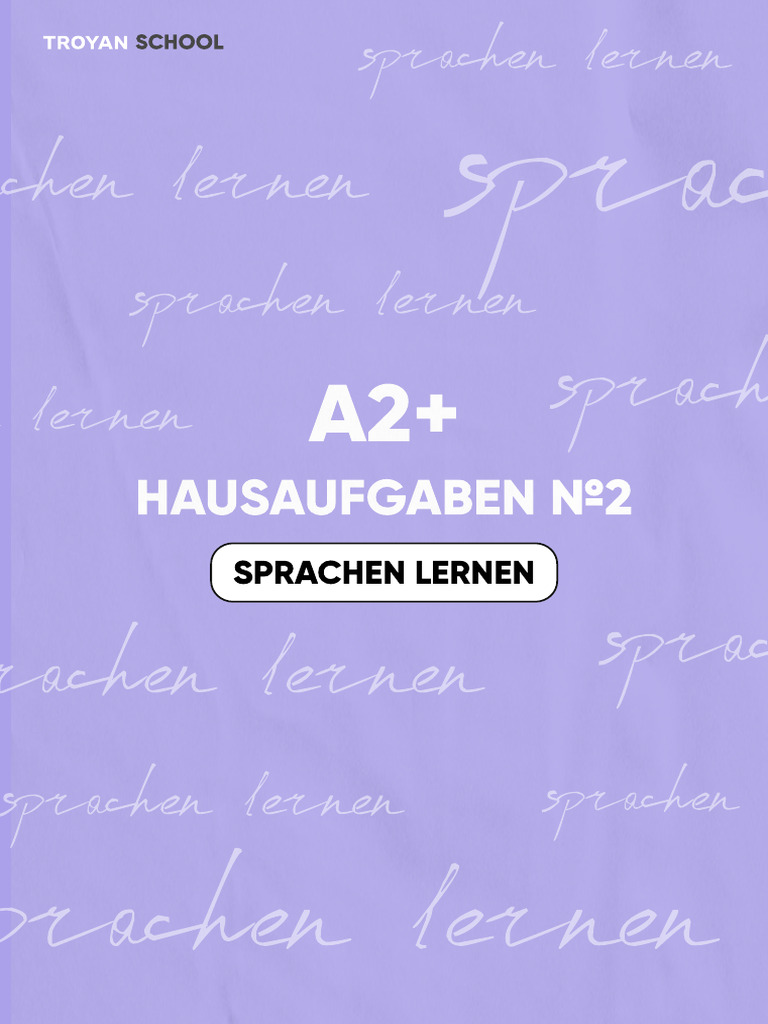 Hausaufgaben 2 A2+ | PDF