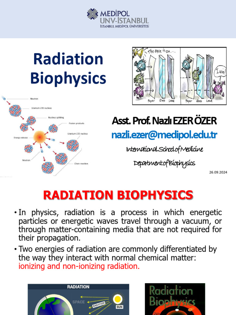 Overview of Radiation Biophysics | PDF | Radioactive Decay | Ionizing ...