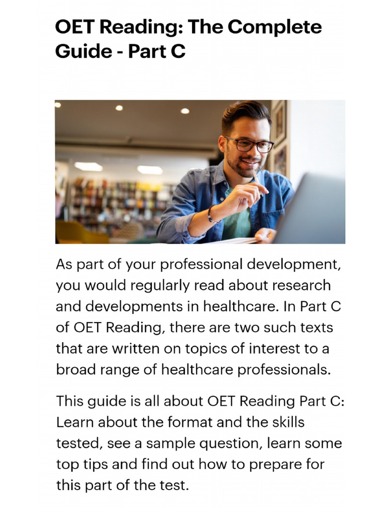 Reading C Part Guidance | PDF
