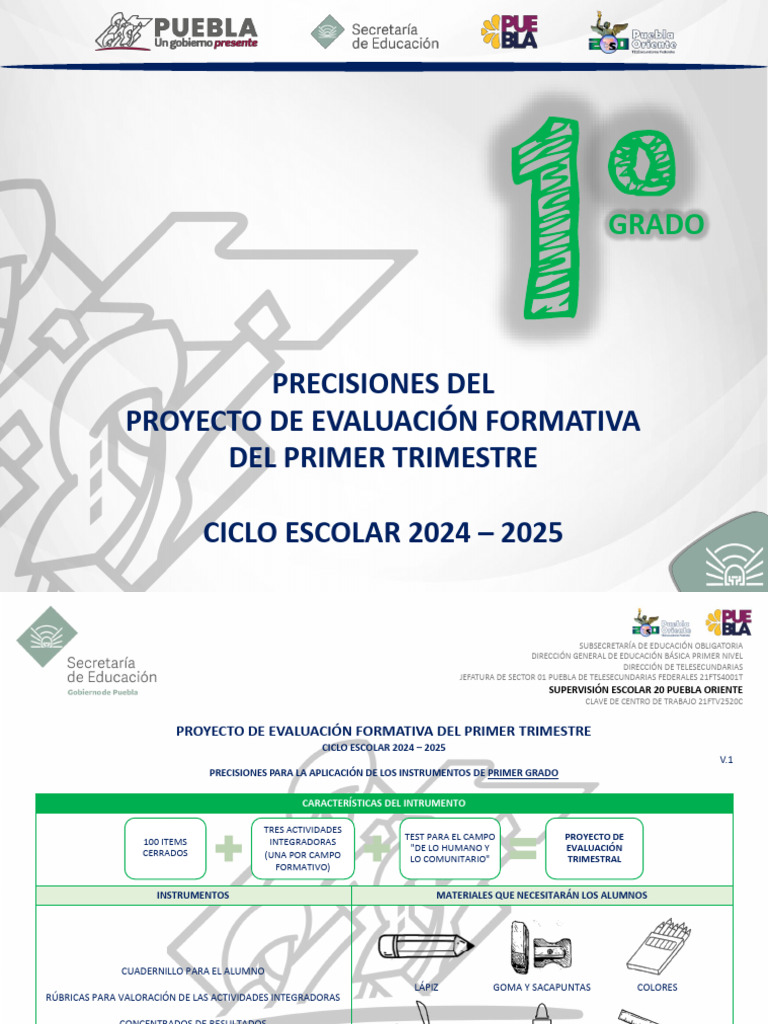 Evaluación Formativa Primer Trimestre 2024 | PDF | Educación primaria ...