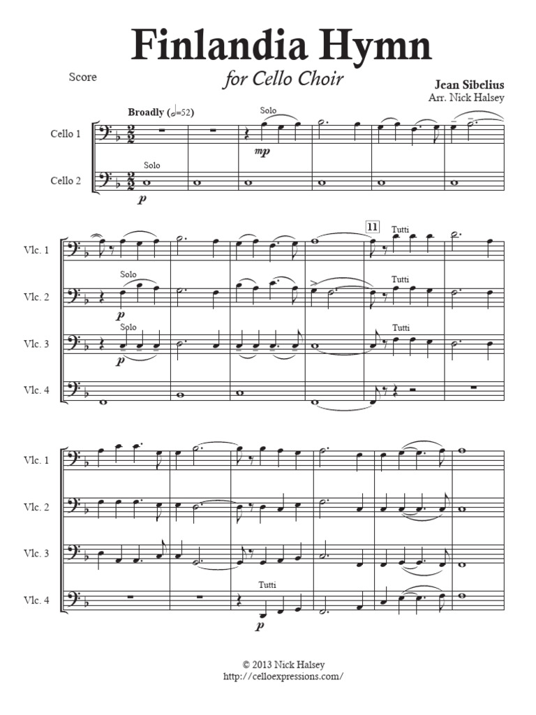 Finlandia Hymn Score | PDF