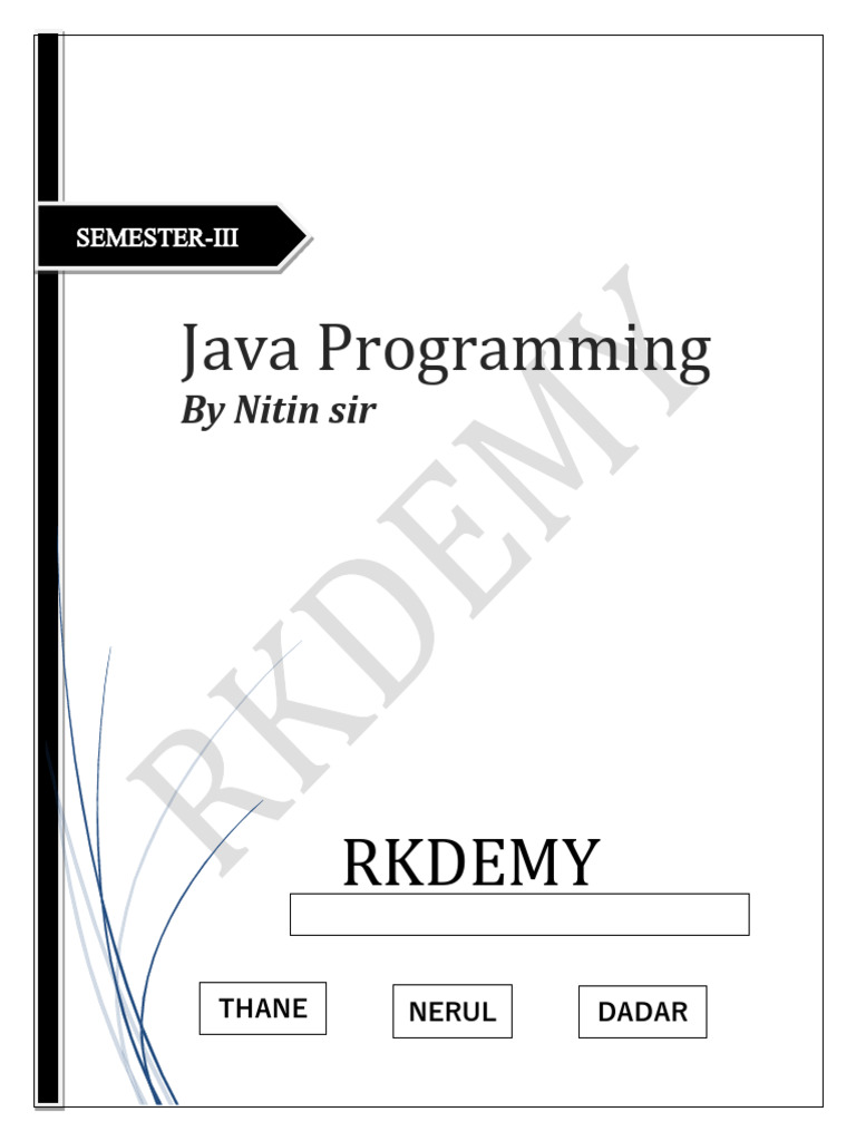 JAVA Notes-1 | PDF | Java Virtual Machine | Java (Programming Language)