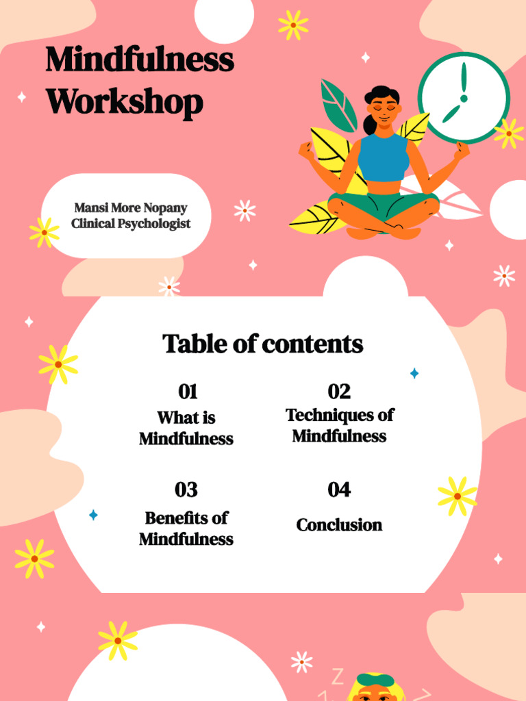 Mindfulness Workshop Techniques & Benefits | PDF | Career & Growth
