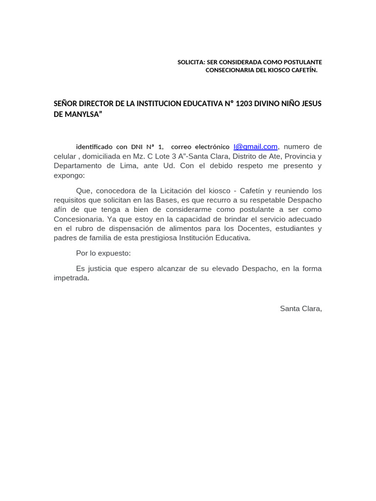 SOLICITA Yobana | PDF | Derecho