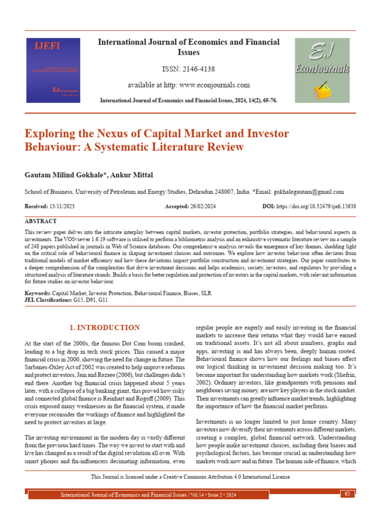 Exploring The Nexus of Capital Market and Investor | PDF | Investing ...