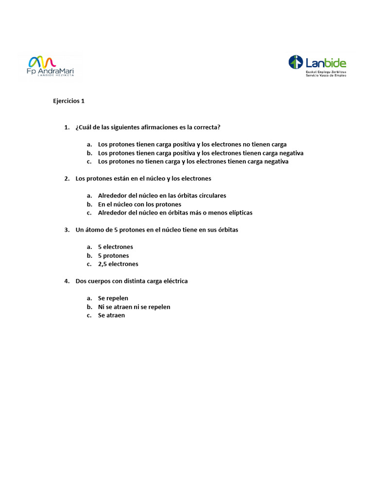 Ejercicios 1 | PDF